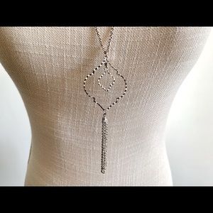 Silver tassel necklace